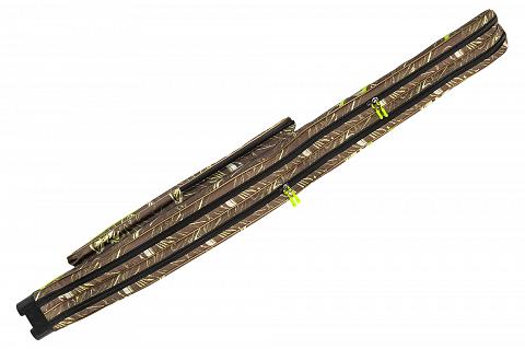 Фото чехол для удилищ двухсекционный condor l-155, жёлто-зелёный узор, длина 155 см