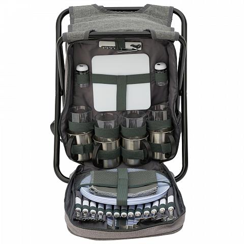Фото рюкзак для пикника twpb-3111v286 (4 персоны) с табуретом 