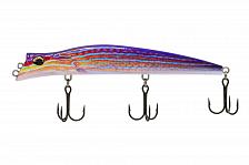 Фото воблер kyoda pocky minnow-130f, длина 130 мм, вес 17,5  гр, цвет p2805 заглубление 0,1 - 0,2 м.