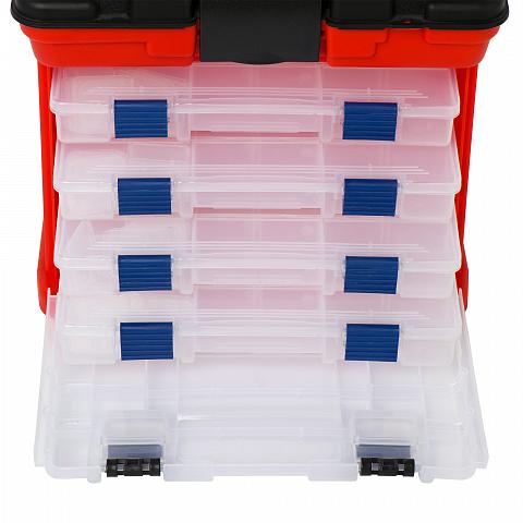 Фото ящик рыбацкий  "tool box" 279x184x254 (4 вынимающихся бокса) mj-3182 (xd-35)
