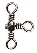 Фото вертлюг тройной 90 град. rarrel cross-line swivel, цвет black nikel, размер 6, (100шт.)