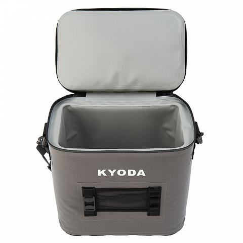 Фото tермобокс (рюкзак) kyoda, жесткий каркас 25 л, цвет серый, sc25-bp