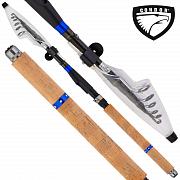 Фото спиннинг condor pro hunter длина 2,70 м, тест 5-25 гр,carbon im-7, телескопический