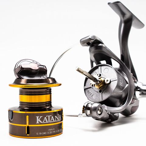 Фото катушка kyoda "katana" 5000, 8+1 подшипн., передний фрикцион, запасная шпуля